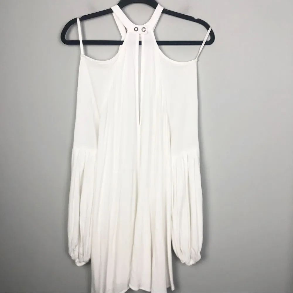 FREE PEOPLE | Drift Away Cold Shoulder Ivory Tunic Top or Dress Women’s Size S - Picture 11 of 13